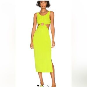 NWOT Solid and Striped the Bailey Cut out
Dress in Pear lime green